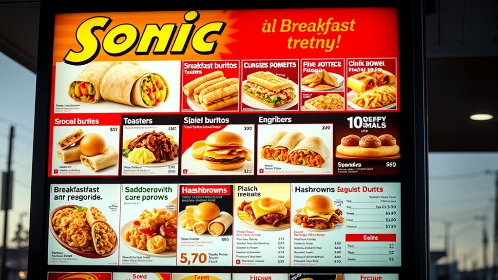 Sonic Drive In Menu With Prices