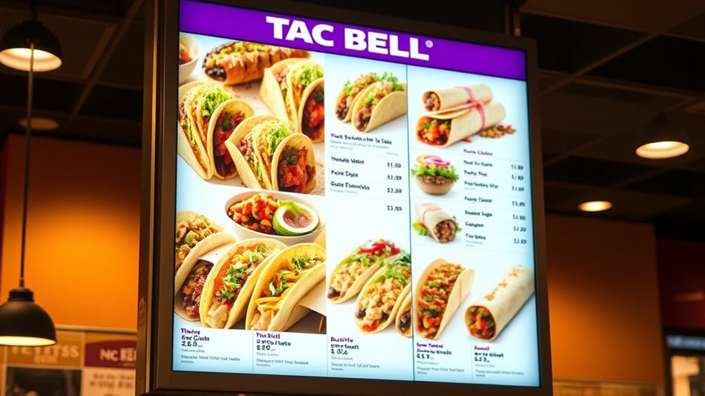 Taco Bell Menu With Prices