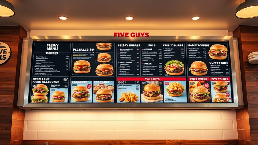 Five Guys Menu With Prices